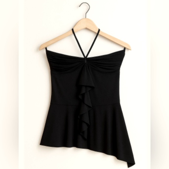 Asymmetrical halter blouse - Picture 1 of 1